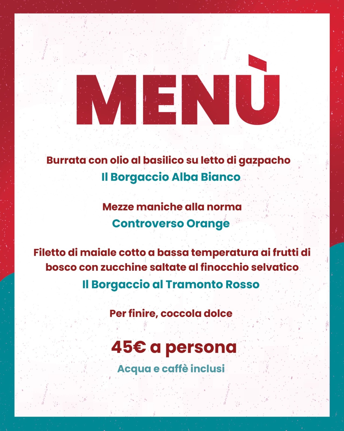 Wine Pairing - Cantina Mancini